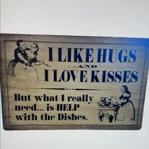Wooden Kitchen Sign